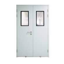 2020 hot sale soundproof hospital room door double leaf active double steel door